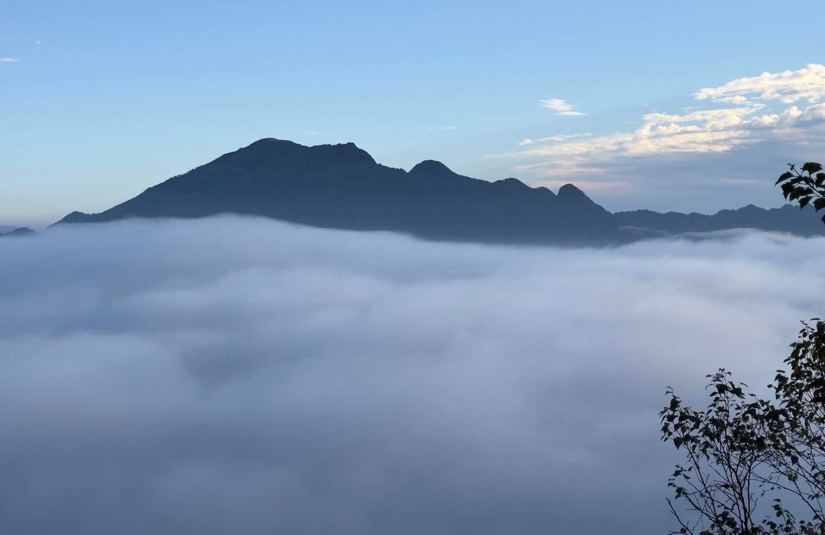 瓶ヶ森方面
今日は雲海が広がっています☁️