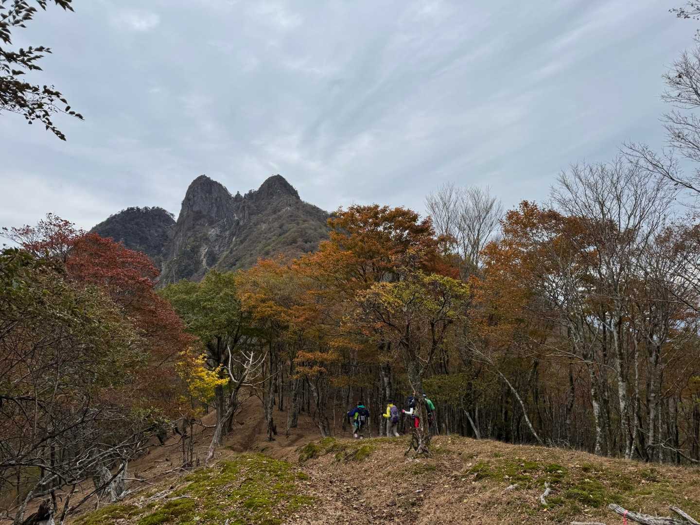 九折越登山口-九折越-傾山 往復コースの写真
