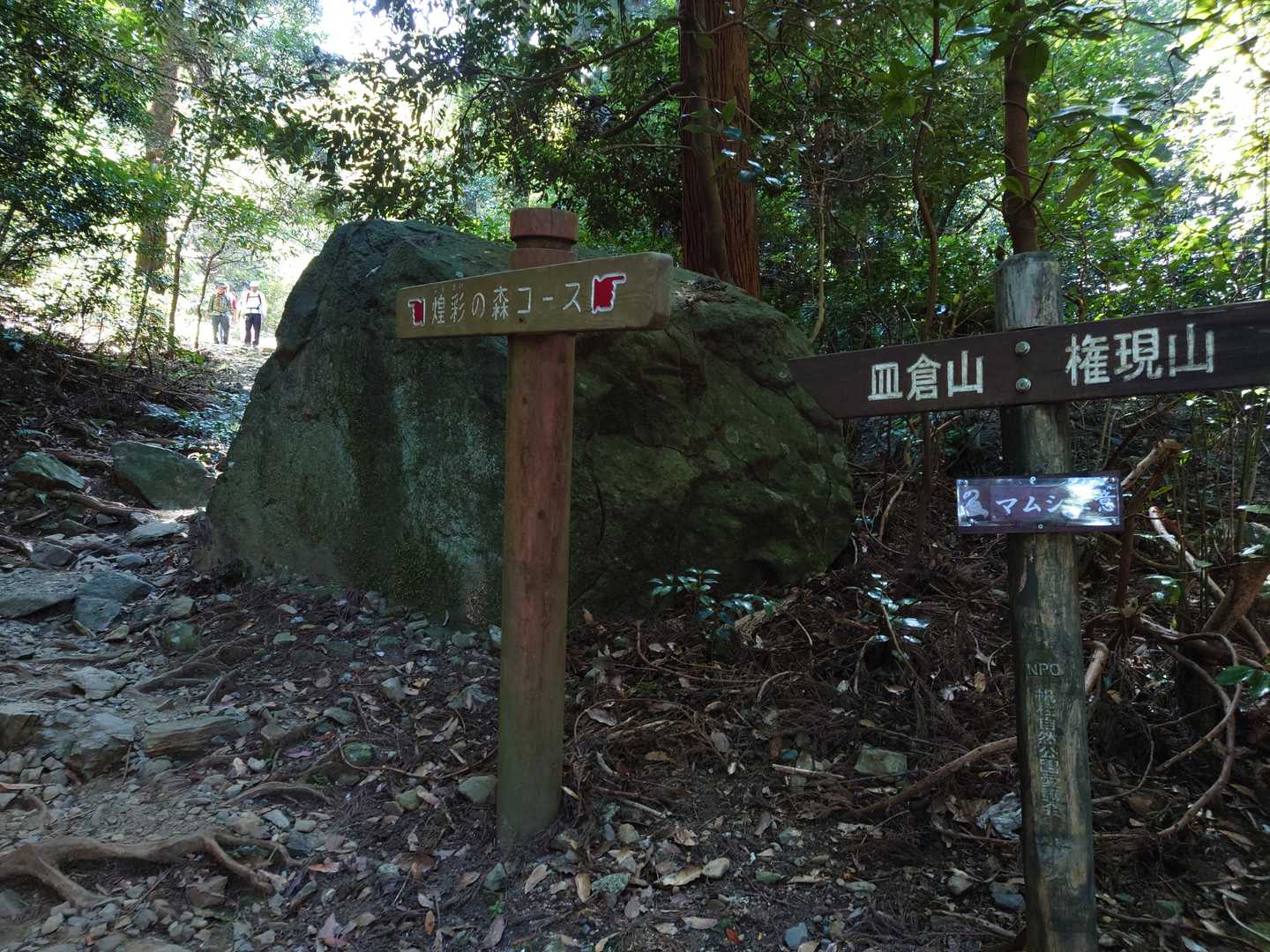 道はたくさんあり、あちこちで交差しているが、案内板は少ない