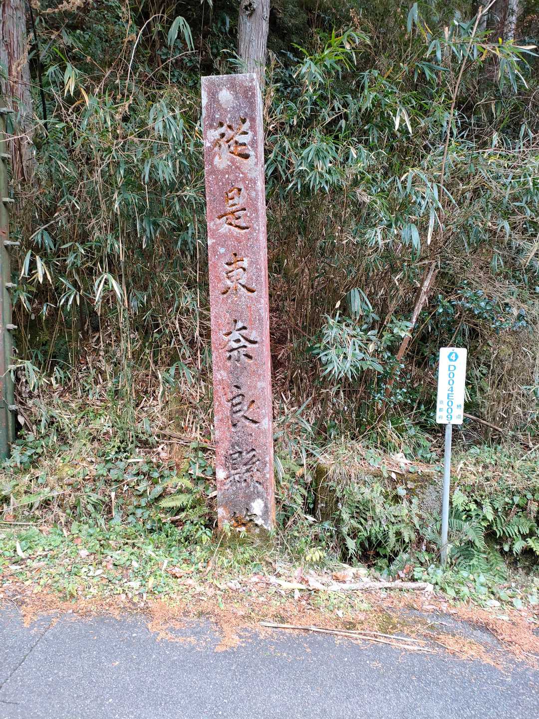 昔の県　標識　東奈良県らしい。