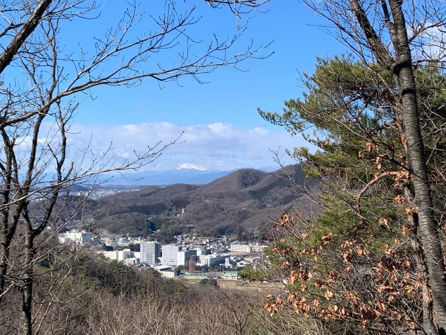 浅間山見えた