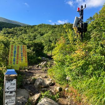 ランプがつくとガスが多いので通行禁止になります。