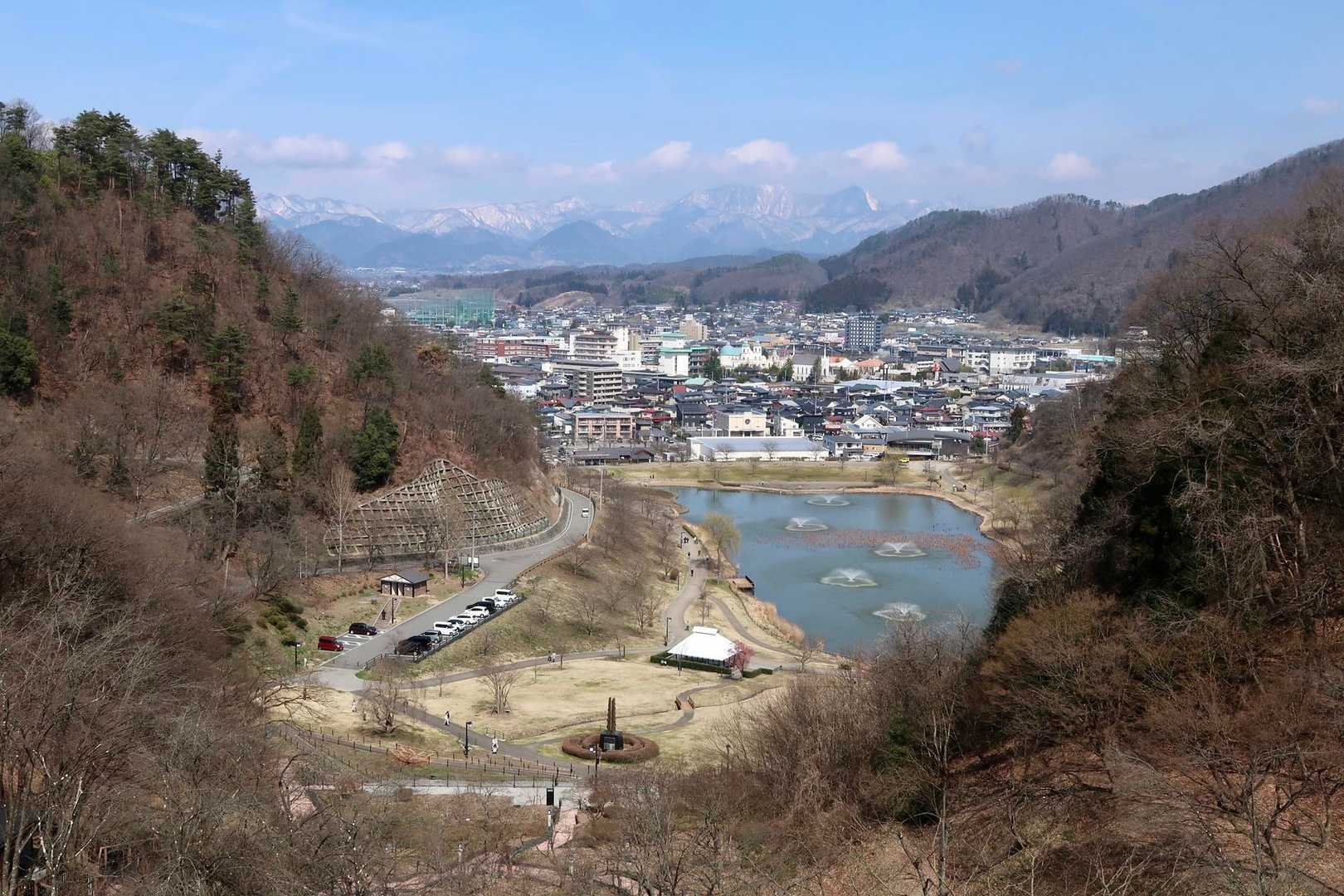展望スポットまで登ってきました