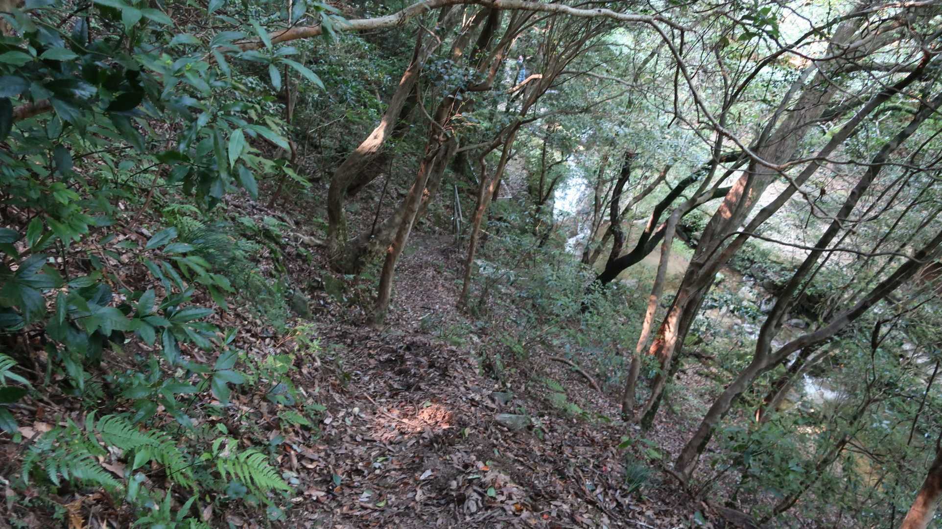 御手洗の滝へ下ります。