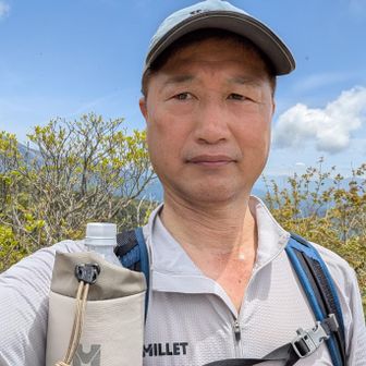 御嶽山バックで、自撮り📱