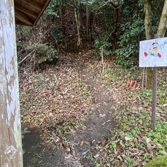 東屋の裏から登ってゆきます😄