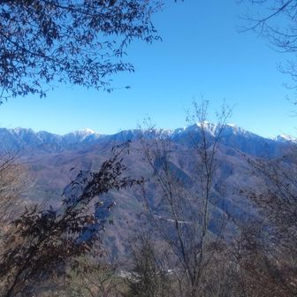 甲斐駒ヶ岳に仙丈ヶ岳