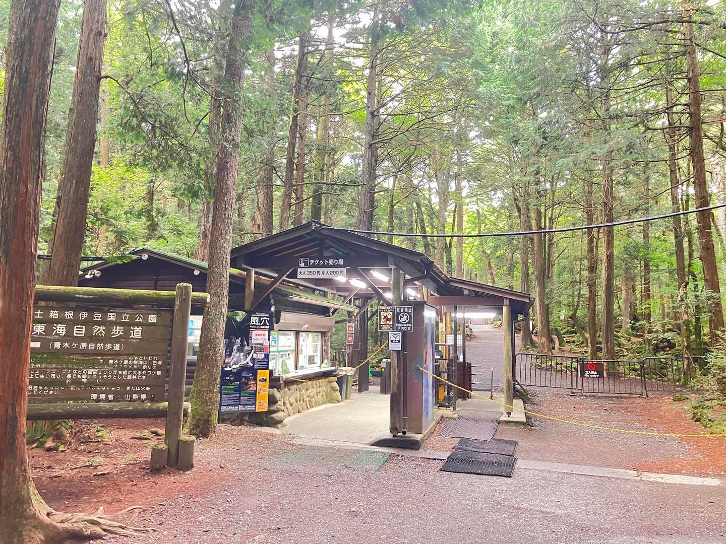 樹海の地下の風穴に入れるらしいけど、まだ開いてないのでまたいつか💦