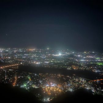 展望エリアからの夜景