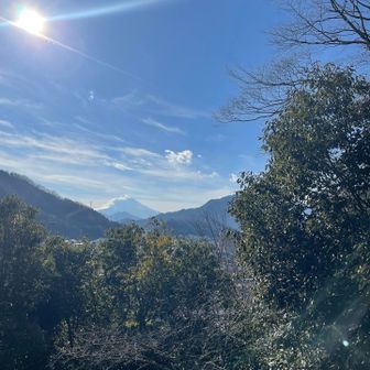 うっすらと富士山🗻が見えました