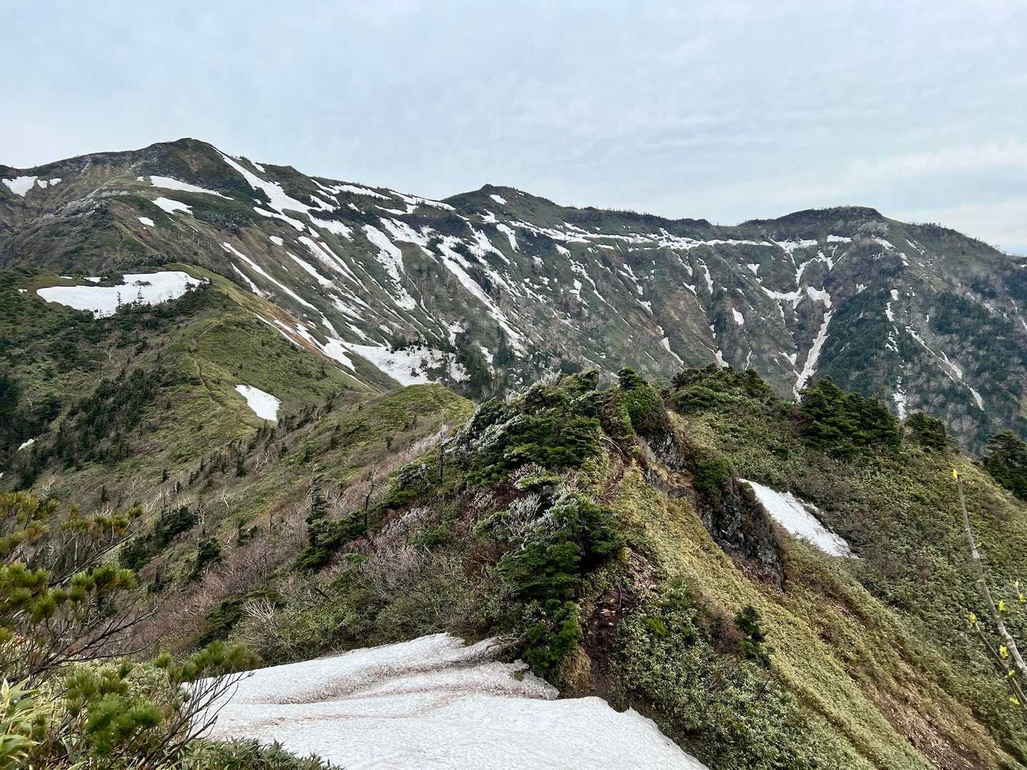 高手山-西峰-剣ヶ峰山-武尊山 往復コースの写真