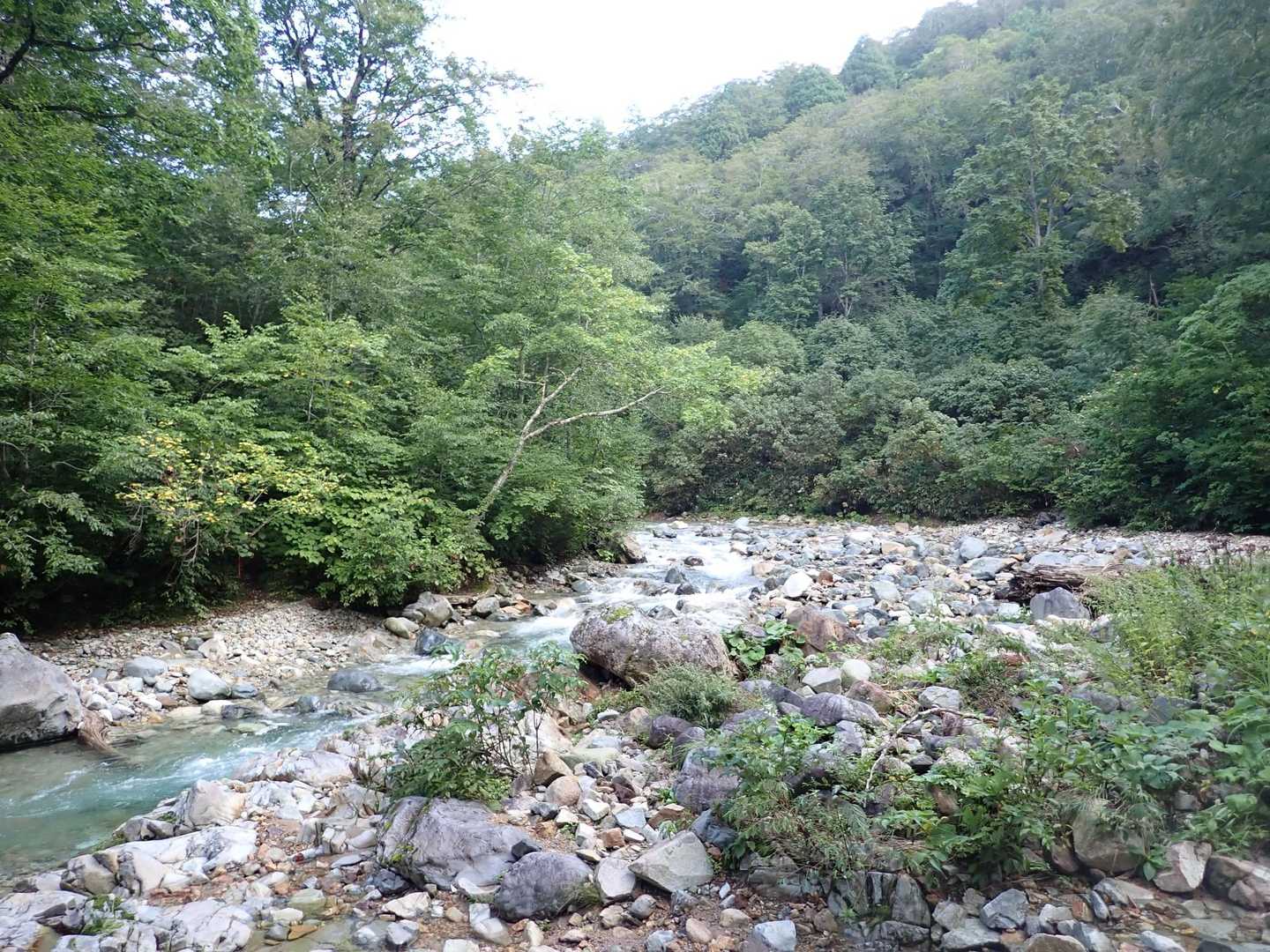 いよいよ渡渉
