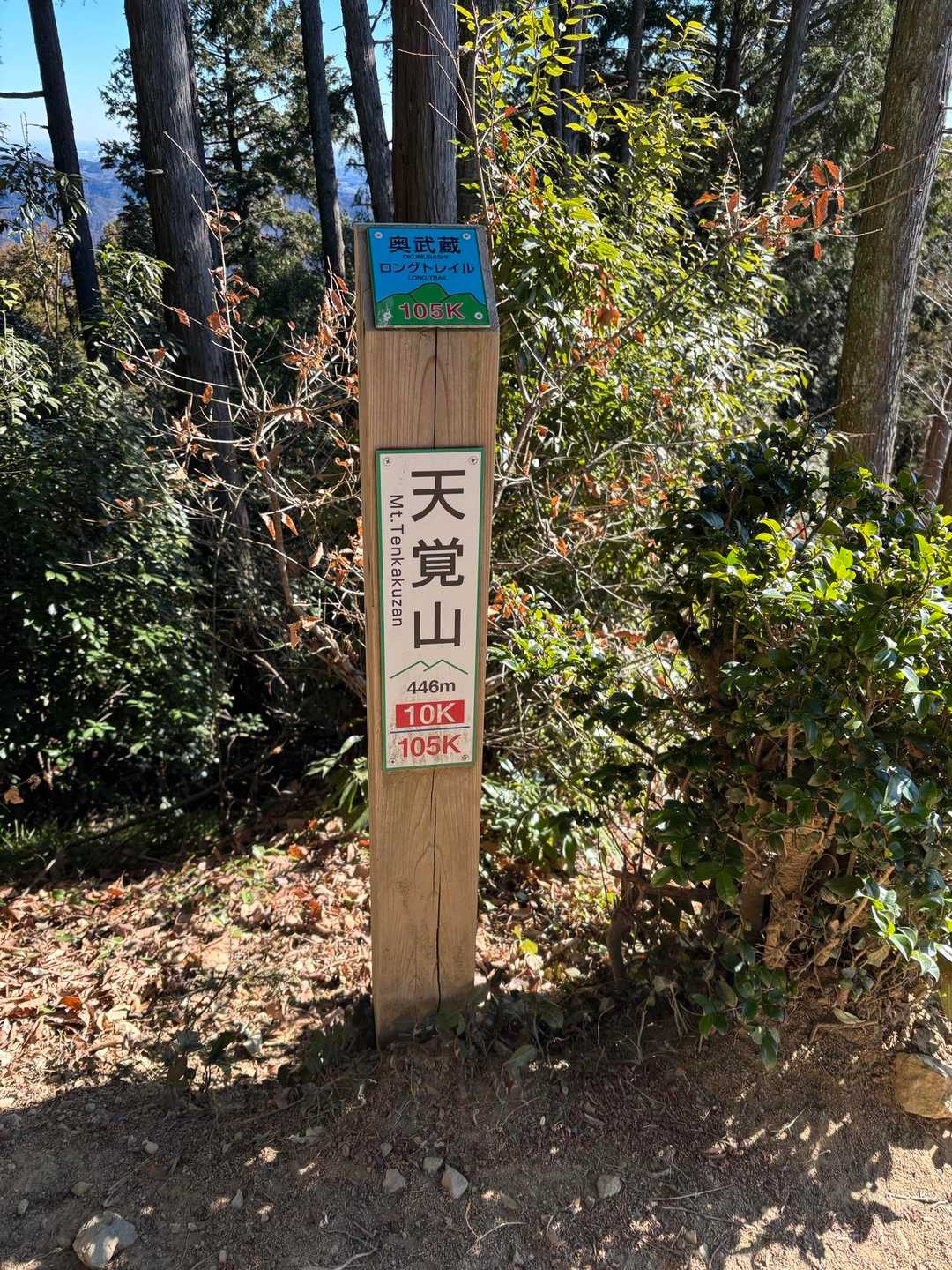 東吾野駅-天覚山-東峠-かまど山-三角天-武蔵横手駅 縦走コースの写真