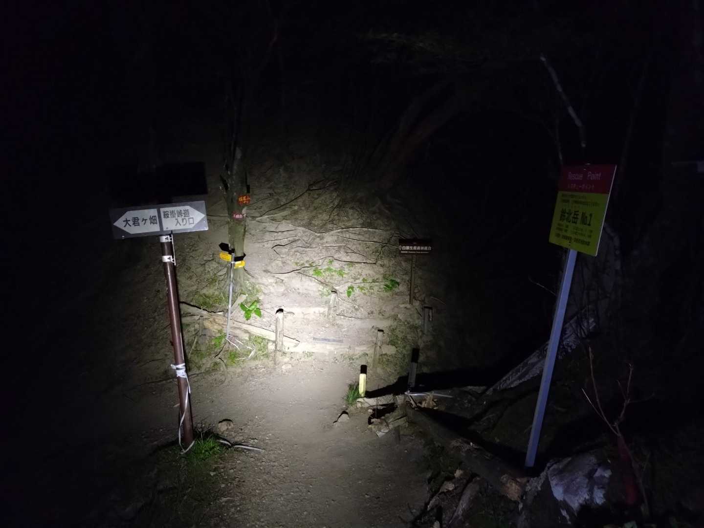 鞍掛峠に戻ってきました