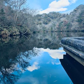 穂高湖に映る空の風景
綺麗～♡