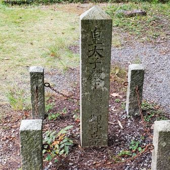 皇太子殿下
明治四十三年四月十五日
御野立所

この辺りが
笹尾山山頂 195m