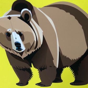 登山口の熊注意看板
意外と熊かわいい🐻