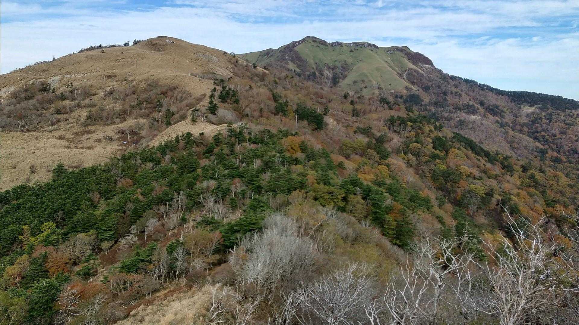 カヤハゲと三嶺