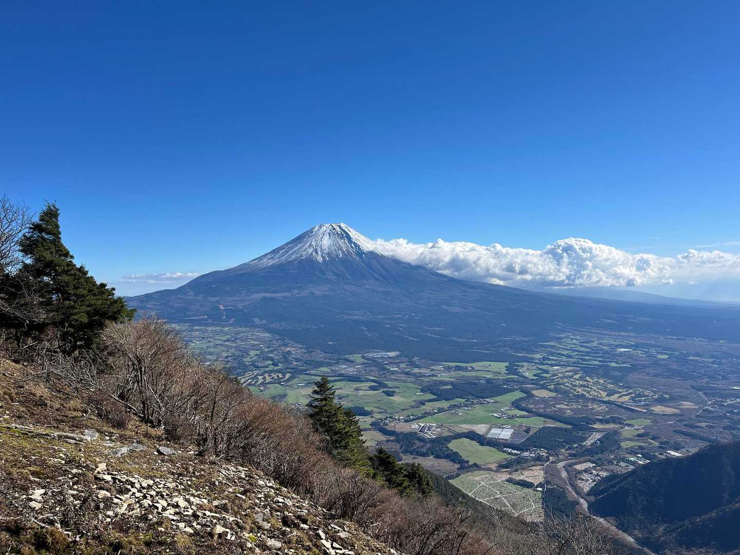 この景色を見ながらもう一つのピーク
毛無山最高点へ
この道は緩やかで歩き易いのだけど景色に見惚れてなかなか前に進めなかった
ご褒美たっぷり頂けました