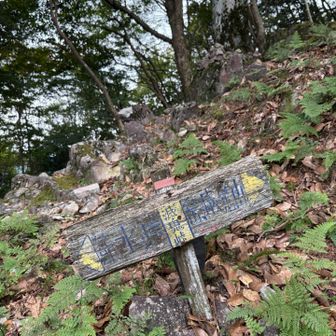 岳滅鬼峠　ここから深倉園地に降って行きます