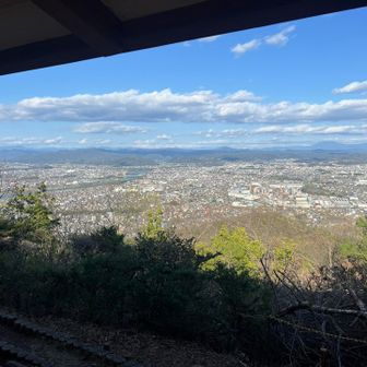 大天神休憩舎から！