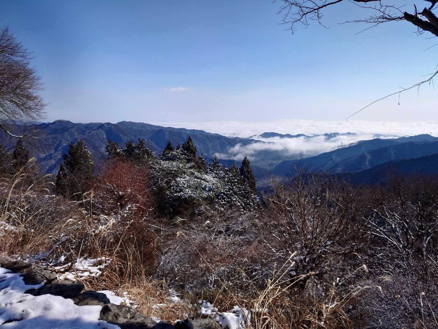 気温が高く、雪が溶けていきます