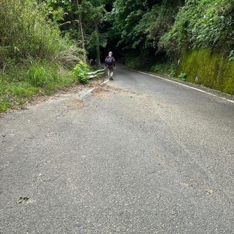 車道を歩きます🚶‍♀️🚶‍♀️