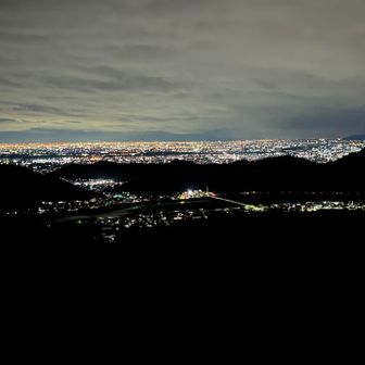 展望台からの各務原アルプス方面の夜景🌃✨✨✨　こっちも綺麗だねー🤩