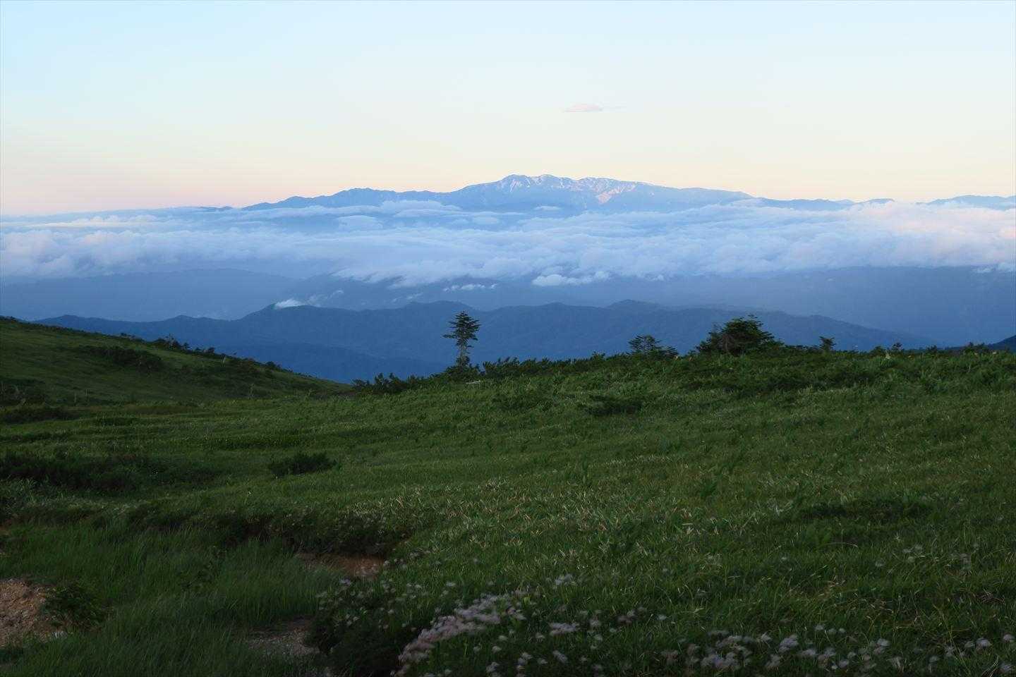 白山が美しかった。