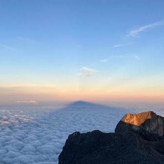影富士ならぬ影キナバル