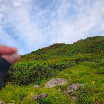 分かりづらいですが二ノ岳⛰️
