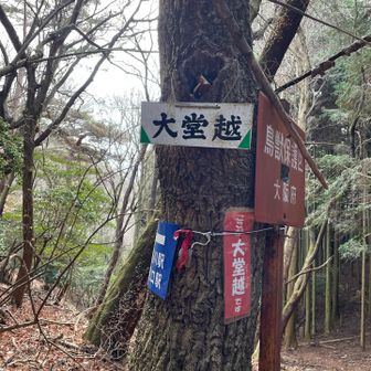 帰りは大堂越から