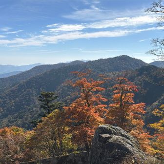 山頂からの山々
