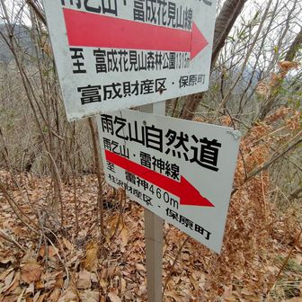 途中で雷神線と合流
雷神線は柱沢財産区