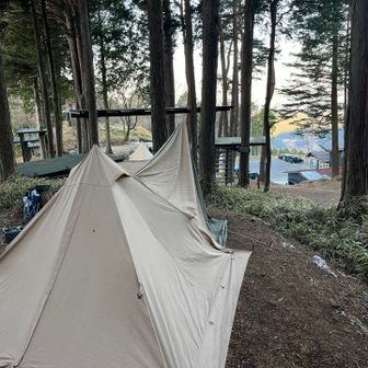 望郷の森キャンプ場🏕️で一泊‼️ 
寒かったぞ🥶