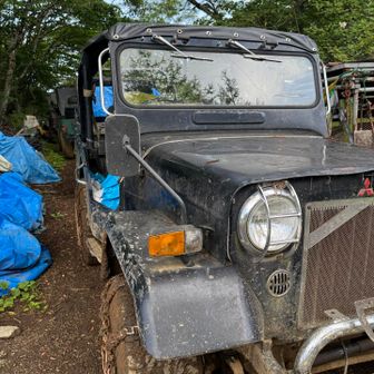 こんなに三菱jeepがあるのはここだけなのでは