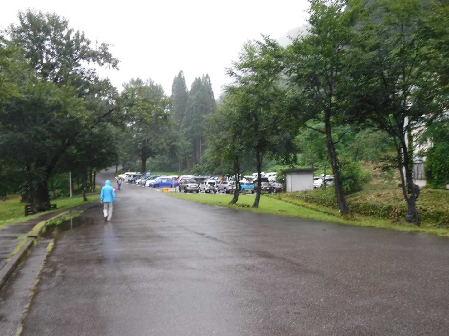 土曜なのに駐車場ガラガラ