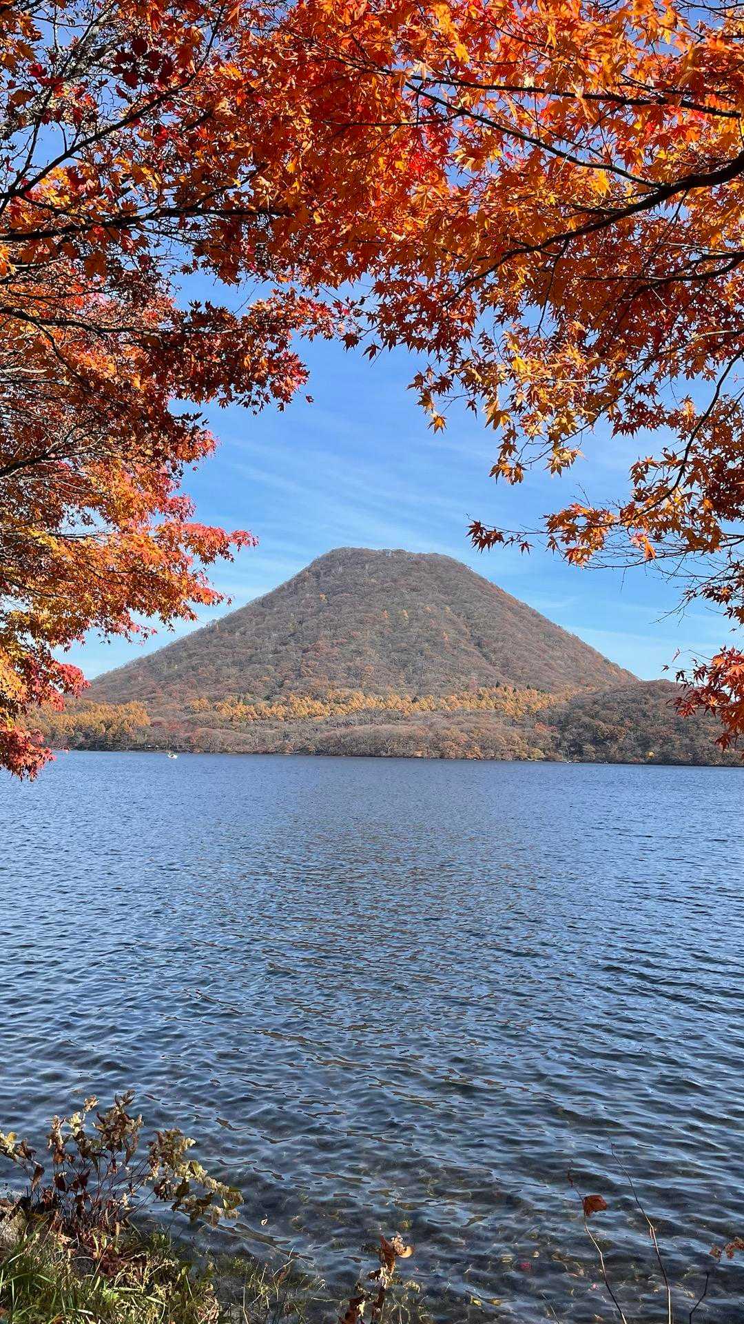 紅葉🍁と榛名富士⛰️