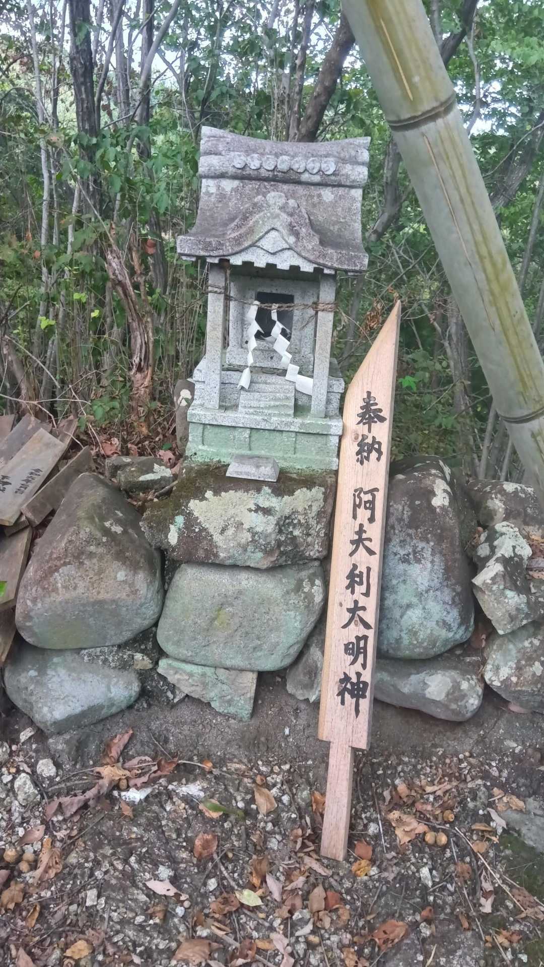 一峰の先
少し降りてみたら祠がありました
