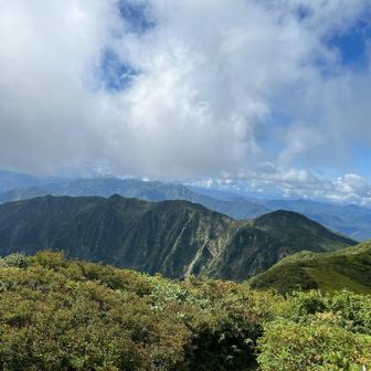 北岳、鬼ヶ面方面