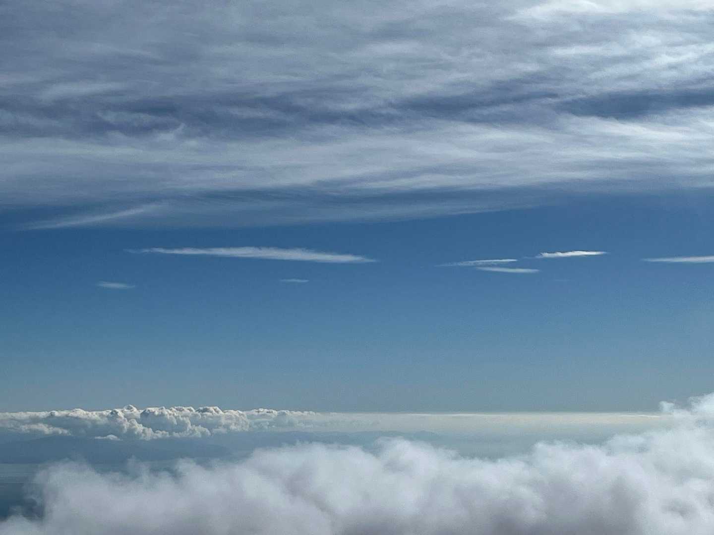 太平洋上の雲海ですかね