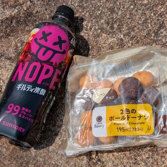 今日のお昼ご飯
ファミリーマートで買ったドーナツ🍩まるでミツマタ🌼みたいでしょ〜✨

愛知県西尾市のソロ女子とここで出会い、サンドイッチ🥪とドーナツ交換して貰ったりしながらここから駐車場🅿️まで一緒に歩いてもらいました🎶
（電車🚃とバス🚌で来られて駅から駐車場までコミュニティバスなので４４分らしいので亀山駅まで送って行きました😊）

歩くスピードもピッタリで凄く嬉しいな〜💕
（会話💬も沢山できて凄く楽しかったです✨）