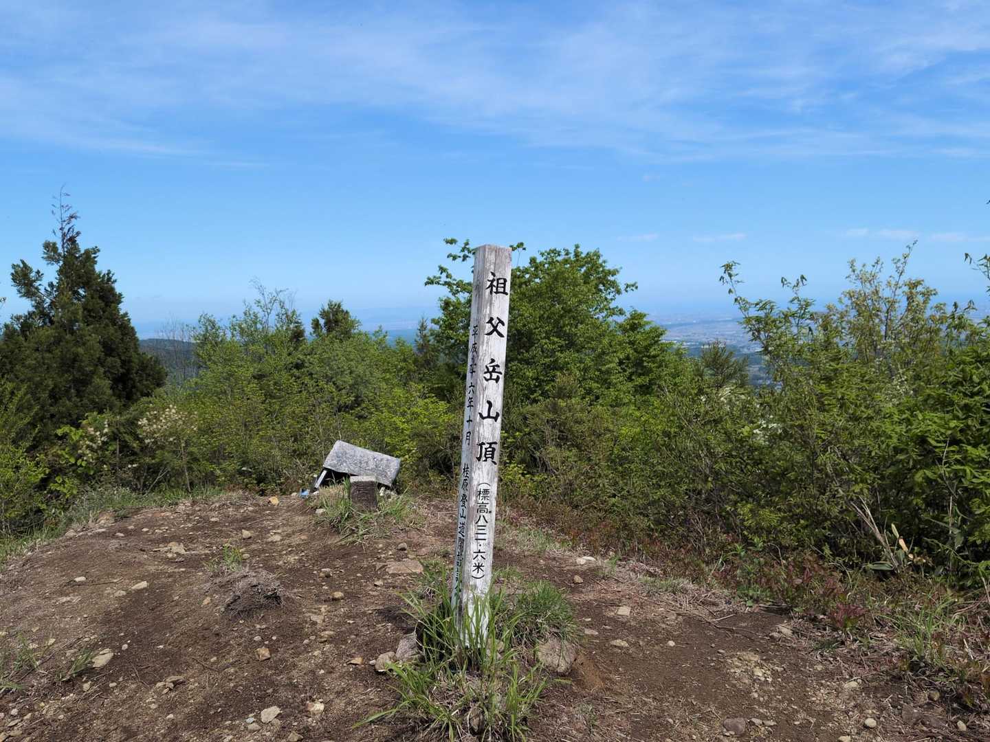 祖父岳山頂