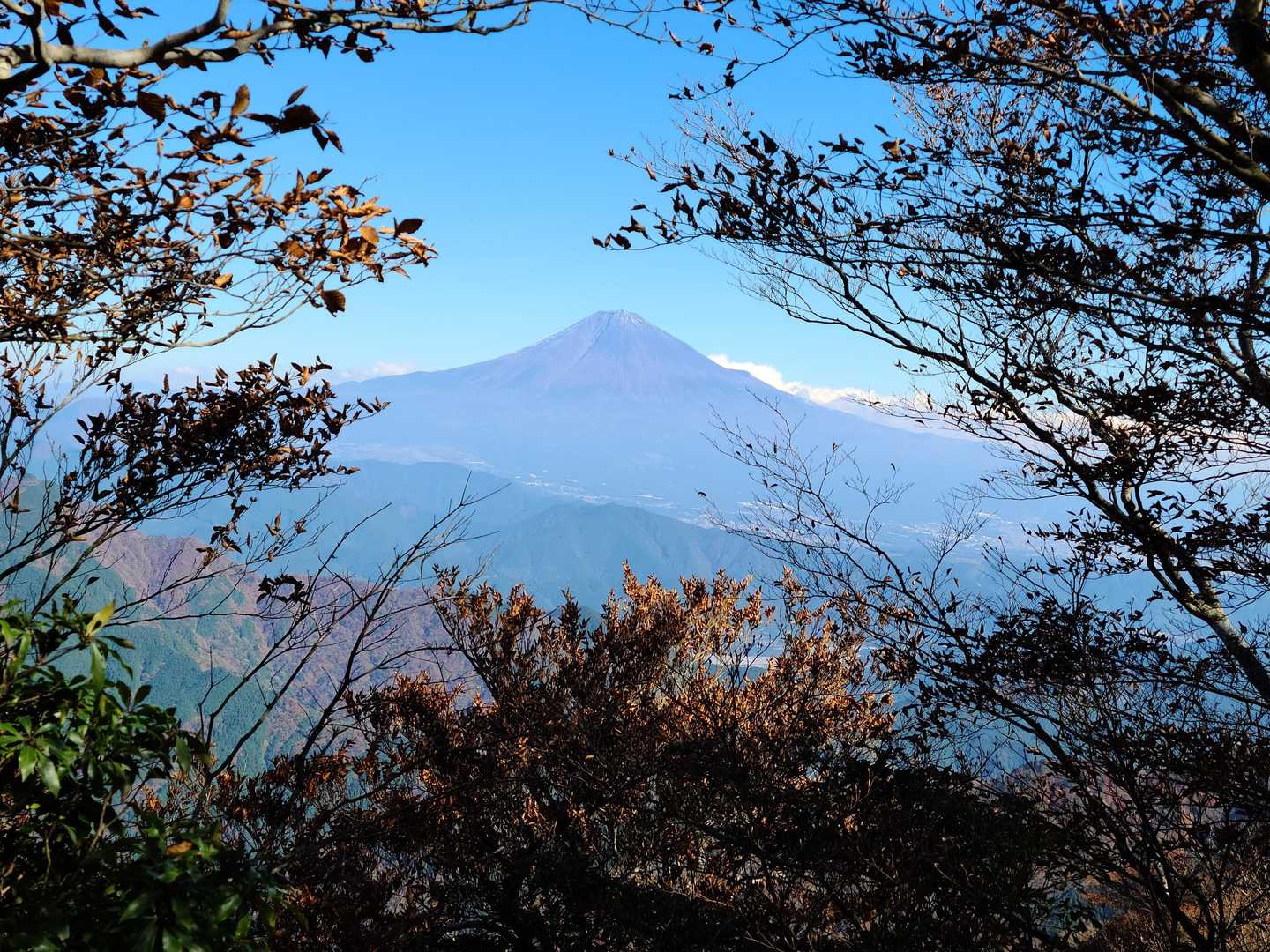 最後にもう一度富士山。ここから下るともう見えない。