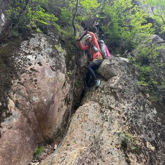 千手観音の所まで降りると後は一般道分岐まではバリエーションルート　