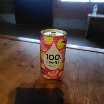 小屋に戻ってカンパイ🍹