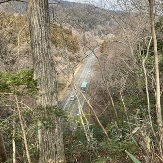 馬越石トンネルの真上