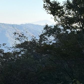 うっすらと御嶽山