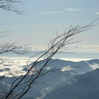 ほうらい岩からの眺め。
雲海👍