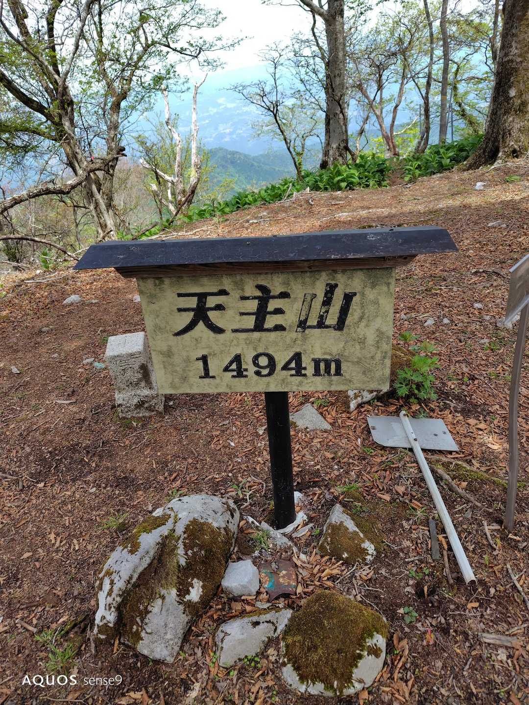 鴨猪新道登山口-天主の舞台-天主山 往復コースの写真